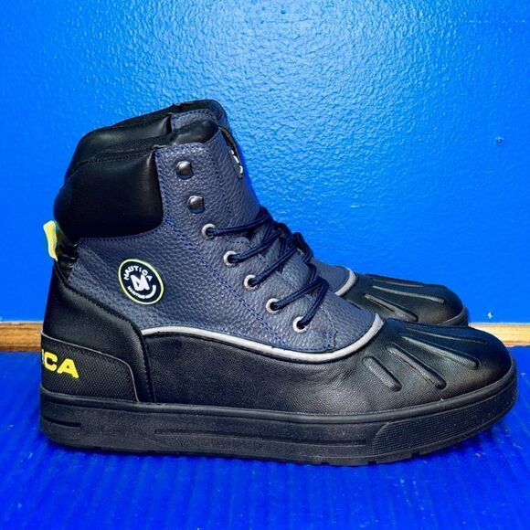 Size 11- Men’s Nautica Padden Maritime Heritage Duck Boots Lace-Up Black NEW main image 5
